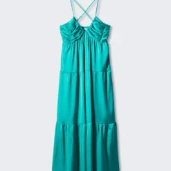 Robe Satinée Froncée 18 Robe Satinée Froncée -Promos Chaudine Magasin 57082883 46 B