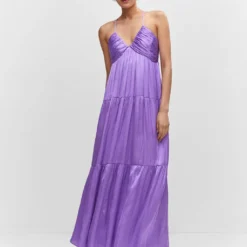 Robe Satinée Froncée 20 Robe Satinée Froncée -Promos Chaudine Magasin 57082883 68 99999999 01