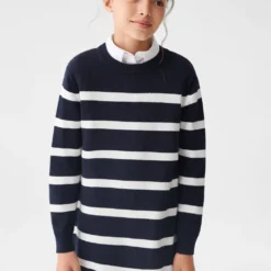 Robe En Maille à Rayures