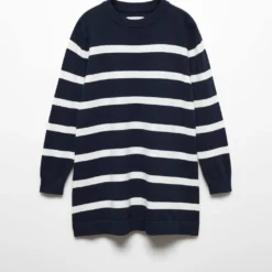 Robe En Maille à Rayures -Promos Chaudine Magasin 57083256 56 B