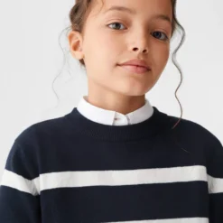 Robe En Maille à Rayures -Promos Chaudine Magasin 57083256 56 D1