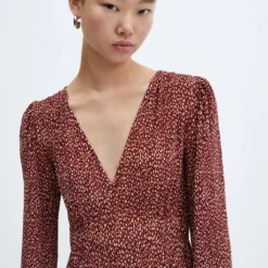 Robe Texturée Imprimée 23 Robe Texturée Imprimée -Promos Chaudine Magasin 57083799 76 D1