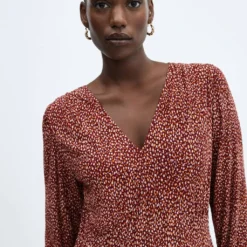 Robe Texturée Imprimée 26 Robe Texturée Imprimée -Promos Chaudine Magasin 57083799 76 D4