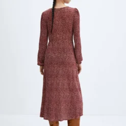 Robe Texturée Imprimée 22 Robe Texturée Imprimée -Promos Chaudine Magasin 57083799 76 R