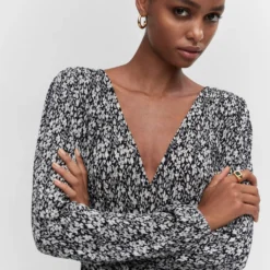 Robe Texturée Imprimée 33 Robe Texturée Imprimée -Promos Chaudine Magasin 57083799 99 D1