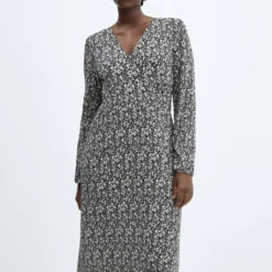 Robe Texturée Imprimée 36 Robe Texturée Imprimée -Promos Chaudine Magasin 57083799 99 D5