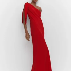 Robe Asymétrique Nœud -Promos Chaudine Magasin 57083814 70 D2