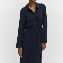 Robe Chemisier Nœud -Promos Chaudine Magasin 57084008 56