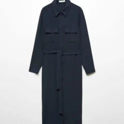 Robe Chemisier Nœud -Promos Chaudine Magasin 57084008 56 B