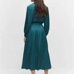 Robe Satinée Manches Bouffantes 11 Robe Satinée Manches Bouffantes -Promos Chaudine Magasin 57084762 59 R