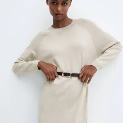 Robe Maille Col Rond -Promos Chaudine Magasin 57085793 90 D2