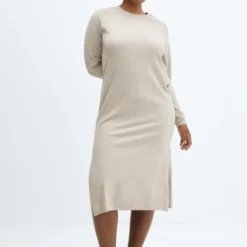 Robe Maille Col Rond -Promos Chaudine Magasin 57085793 90 D3