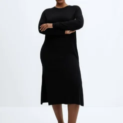 Robe Maille Col Rond -Promos Chaudine Magasin 57085793 99 D3