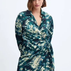 Robe Tie And Dye Détail Nœud -Promos Chaudine Magasin 57086024 43 D5