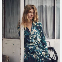 Robe Tie And Dye Détail Nœud -Promos Chaudine Magasin 57086024 43 D7