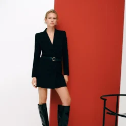 Robe Cache-cœur Ceinture -Promos Chaudine Magasin 57087711 99 D7