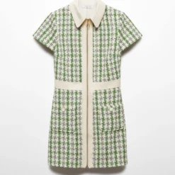 Robe Tweed Fermeture Éclair -Promos Chaudine Magasin 57087715 43 B