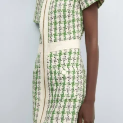 Robe Tweed Fermeture Éclair -Promos Chaudine Magasin 57087715 43 D6