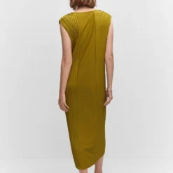 Robe Détails Plissés -Promos Chaudine Magasin 57090762 37 R