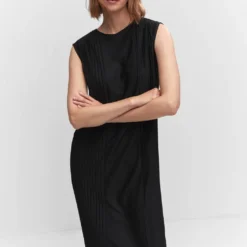 Robe Détails Plissés -Promos Chaudine Magasin 57090762 99