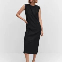 Robe Détails Plissés -Promos Chaudine Magasin 57090762 99 99999999 01