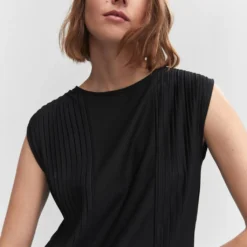 Robe Détails Plissés -Promos Chaudine Magasin 57090762 99 D1