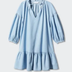 Robe Volant Manches Bouffantes 13 Robe Volant Manches Bouffantes -Promos Chaudine Magasin 57092506 TC B