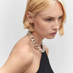 Robe Asymétrique Ouverture Latérale -Promos Chaudine Magasin 57093815 99 D1