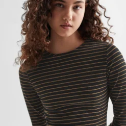 Robe à Rayures Et Ouverture 11 Robe à Rayures Et Ouverture -Promos Chaudine Magasin 57094011 96 D1