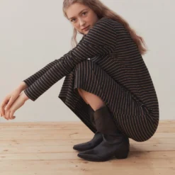 Robe à Rayures Et Ouverture 12 Robe à Rayures Et Ouverture -Promos Chaudine Magasin 57094011 96 D5