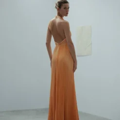 Robe Plissée Détail Nœud -Promos Chaudine Magasin 57095149 08 R