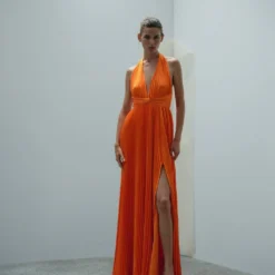 Robe Plissée Détail Nœud -Promos Chaudine Magasin 57095149 20 99999999 01