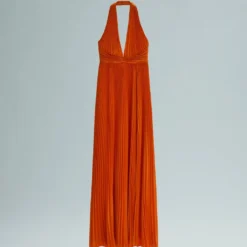 Robe Plissée Détail Nœud -Promos Chaudine Magasin 57095149 20 B