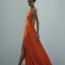 Robe Plissée Détail Nœud -Promos Chaudine Magasin 57095149 20 D4