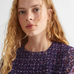 Robe Froncée Imprimée -Promos Chaudine Magasin 57095803 52 D1