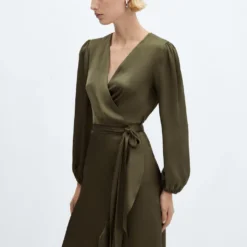 Robe Cache-cœur à Volant