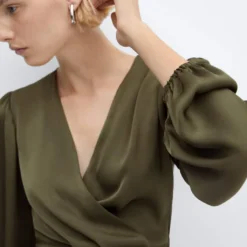 Robe Cache-cœur à Volant -Promos Chaudine Magasin 57095978 37 D1