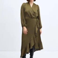 Robe Cache-cœur à Volant -Promos Chaudine Magasin 57095978 37 D3