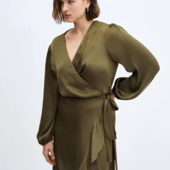 Robe Cache-cœur à Volant -Promos Chaudine Magasin 57095978 37 D5