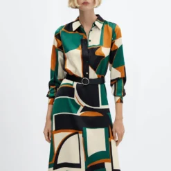 Robe Chemise Géométrique