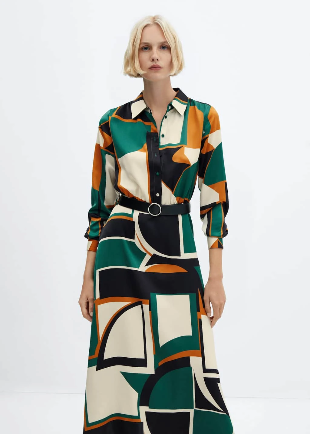 Robe Chemise Géométrique 1 Robe Chemise Géométrique