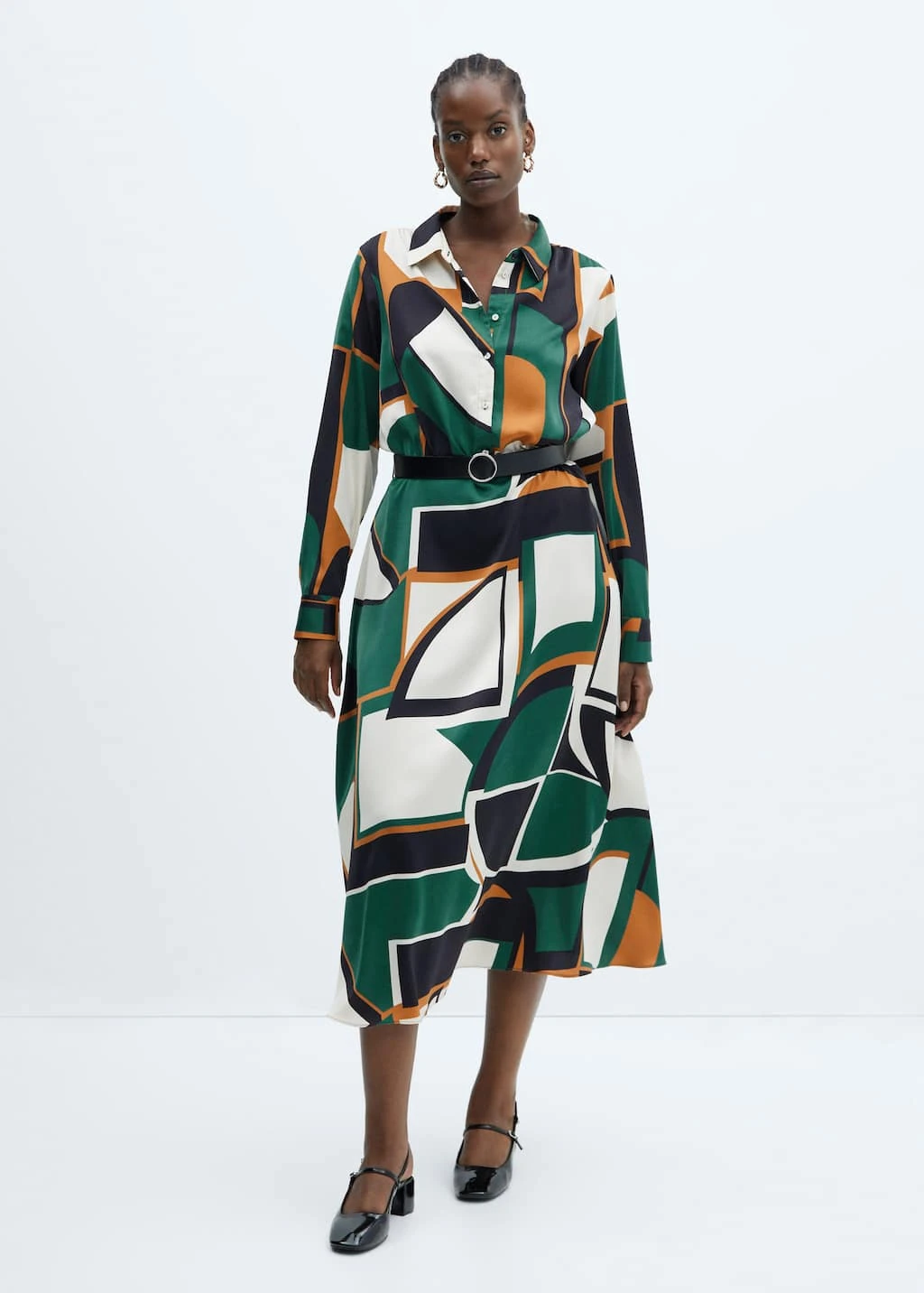 Robe Chemise Géométrique 6 Robe Chemise Géométrique – Image 6