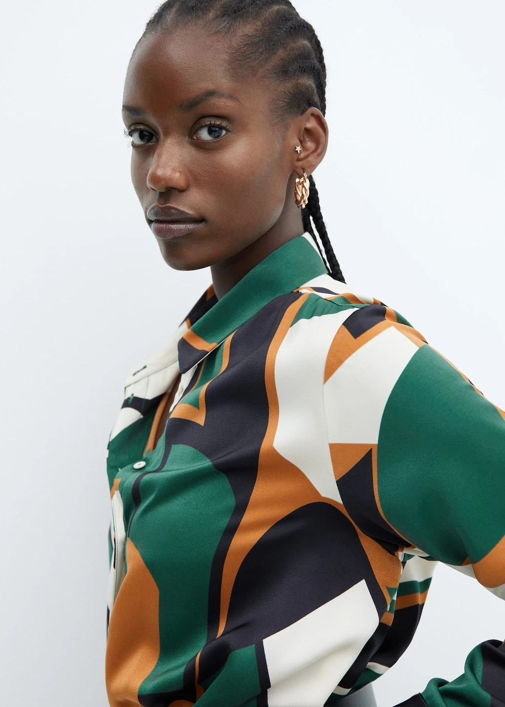 Robe Chemise Géométrique 7 Robe Chemise Géométrique – Image 7