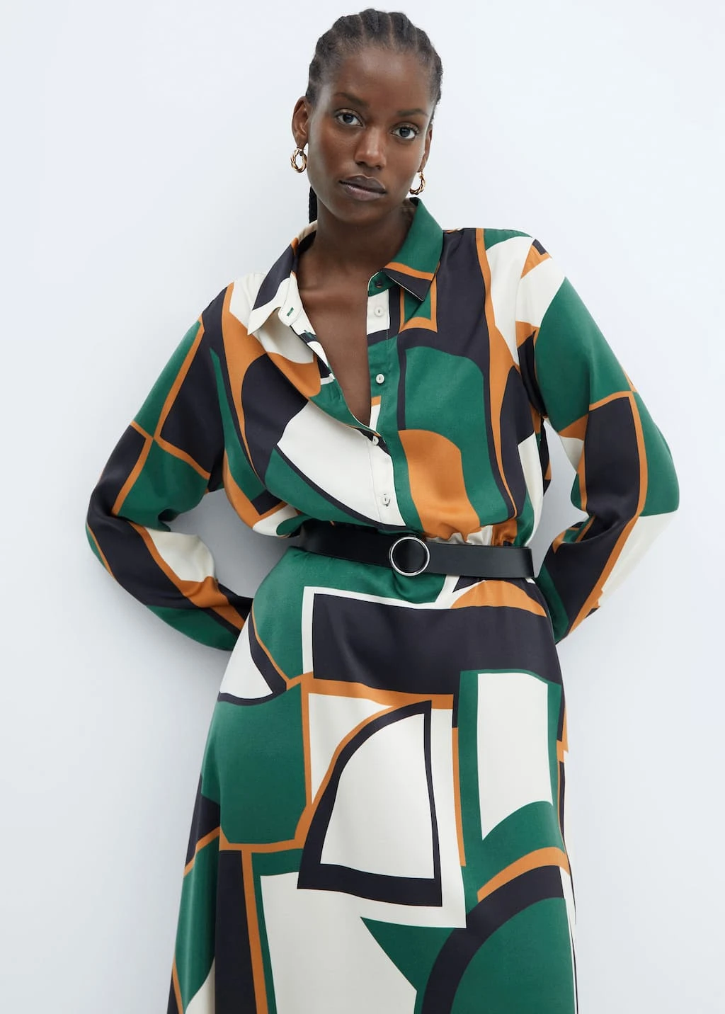 Robe Chemise Géométrique 8 Robe Chemise Géométrique – Image 8