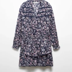 Robe à Fleurs Volantée 13 Robe à Fleurs Volantée -Promos Chaudine Magasin 57095992 65 B