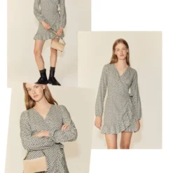 Robe Imprimée à Volants -Promos Chaudine Magasin 57096008 05 D5