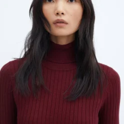 Robe Ajustée Col Montant -Promos Chaudine Magasin 57097730 76 D1