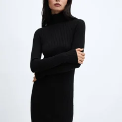 Robe Ajustée Col Montant -Promos Chaudine Magasin 57097730 99