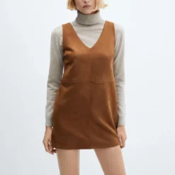 Robe Droite Suédine