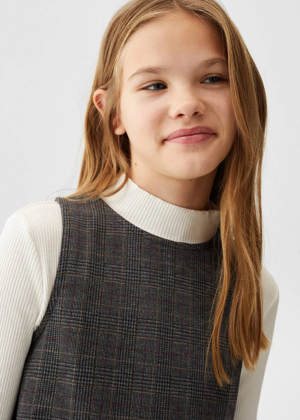 Robe Chasuble à Carreaux 3 Robe Chasuble à Carreaux – Image 3